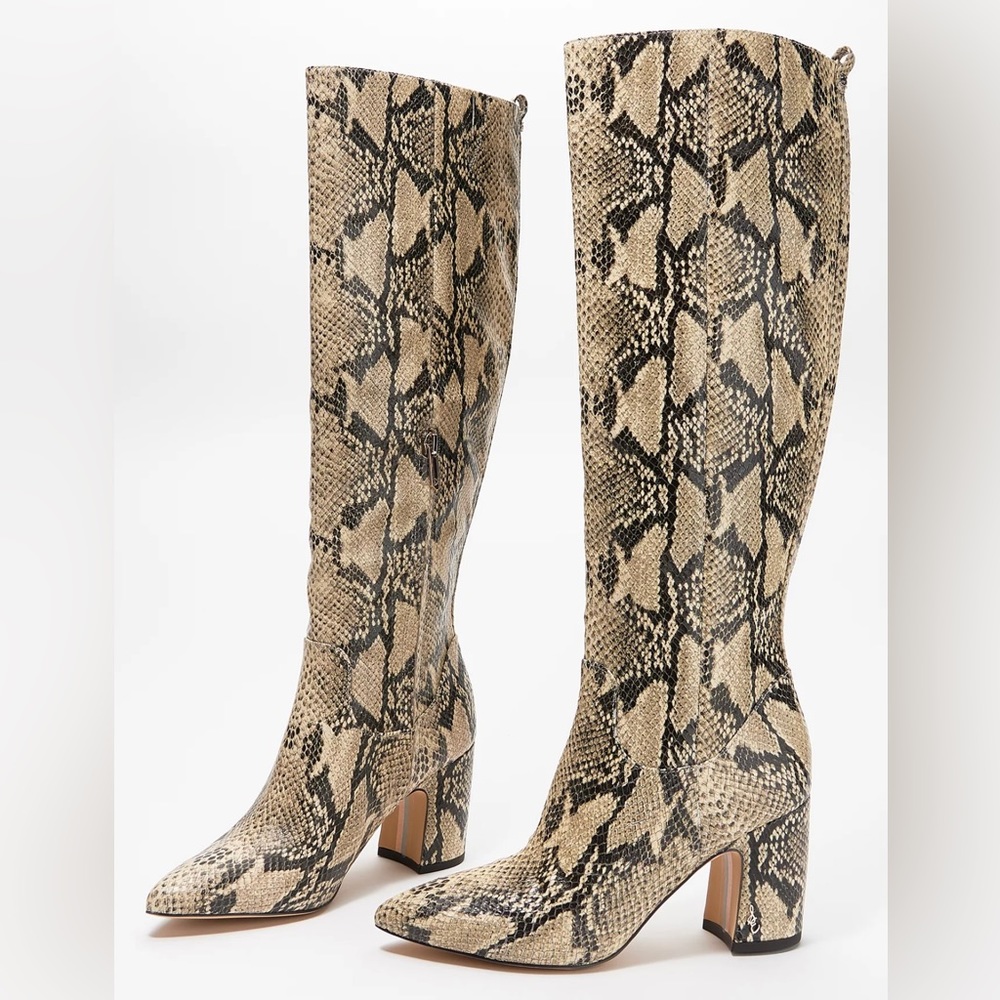 Sam Edelman Tall Snakeskin Boots
